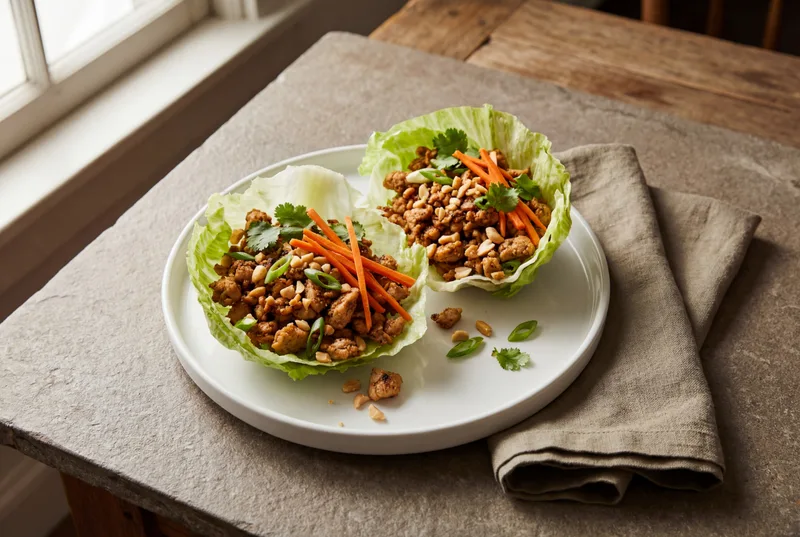 Asian Chicken Lettuce Wraps