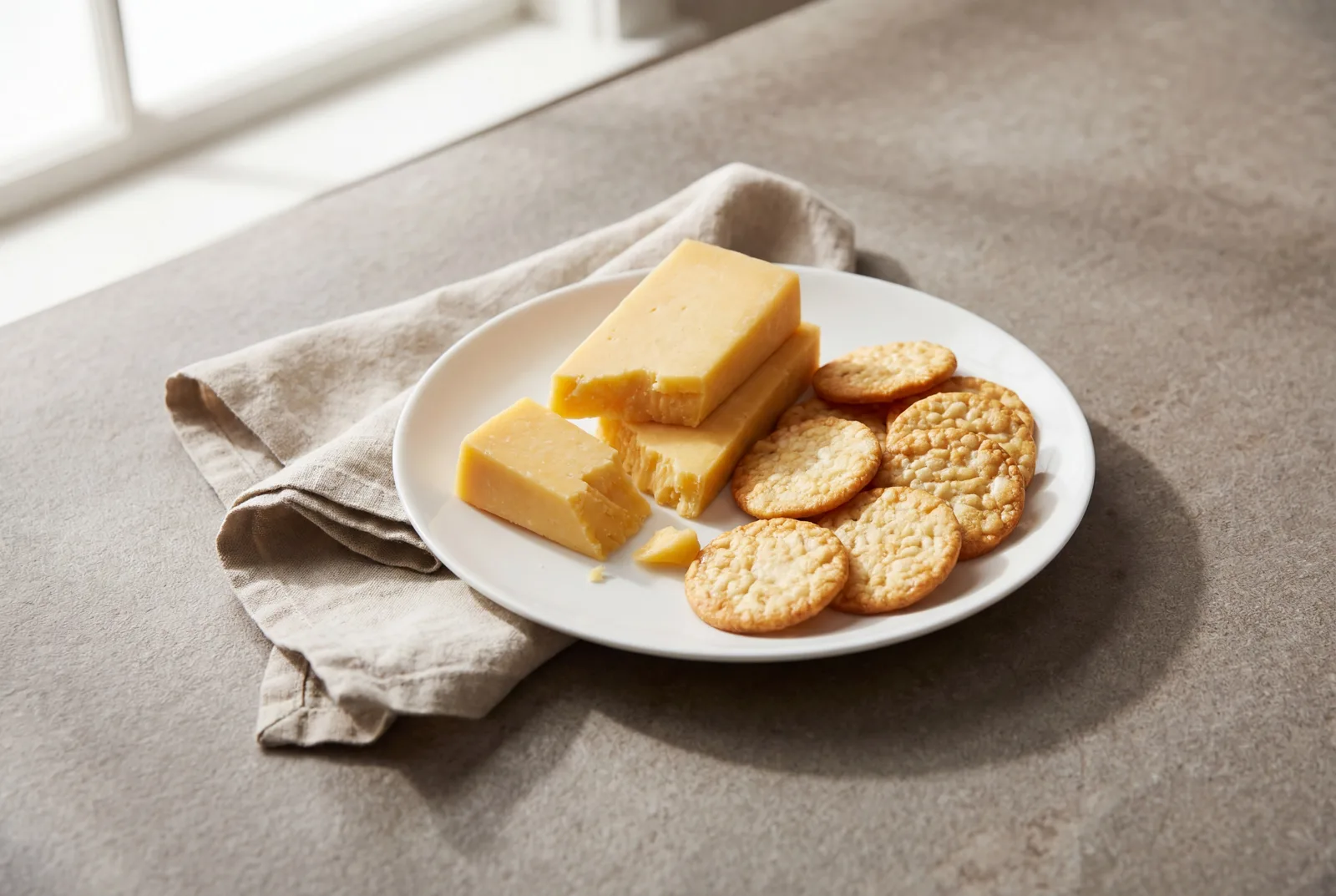Cheddar Cheese with Rice Crackers