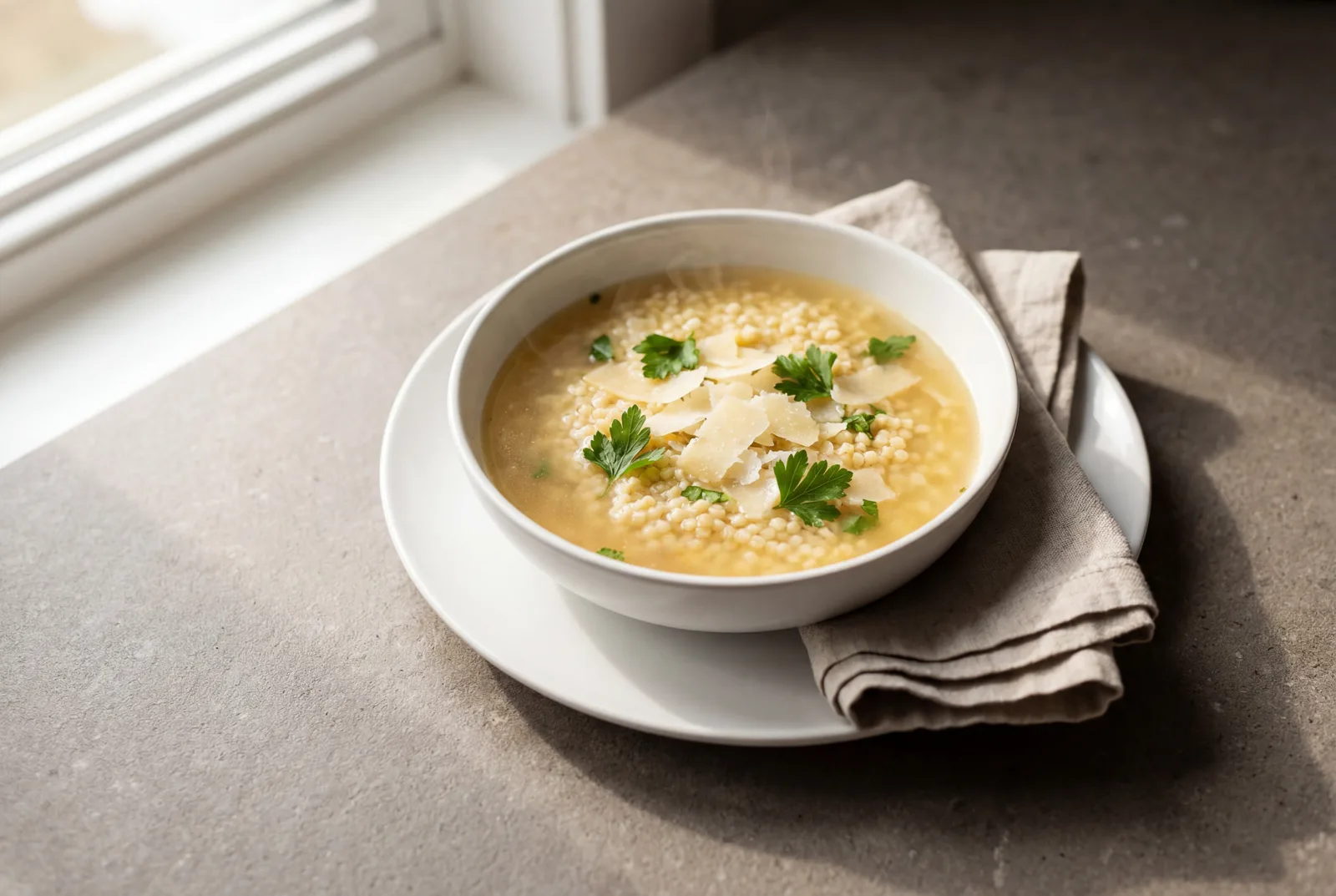 Chicken Broth with Pastina