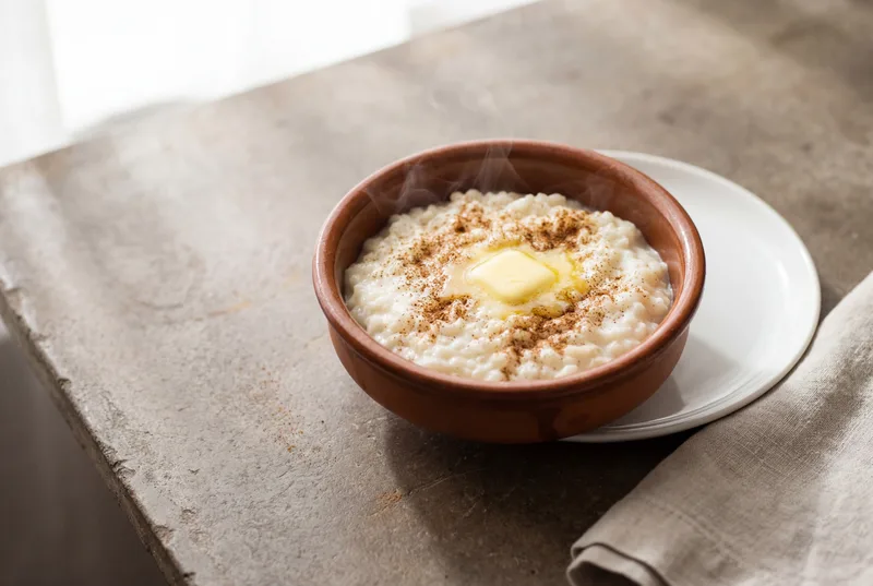 Warm Cinnamon Rice Pudding
