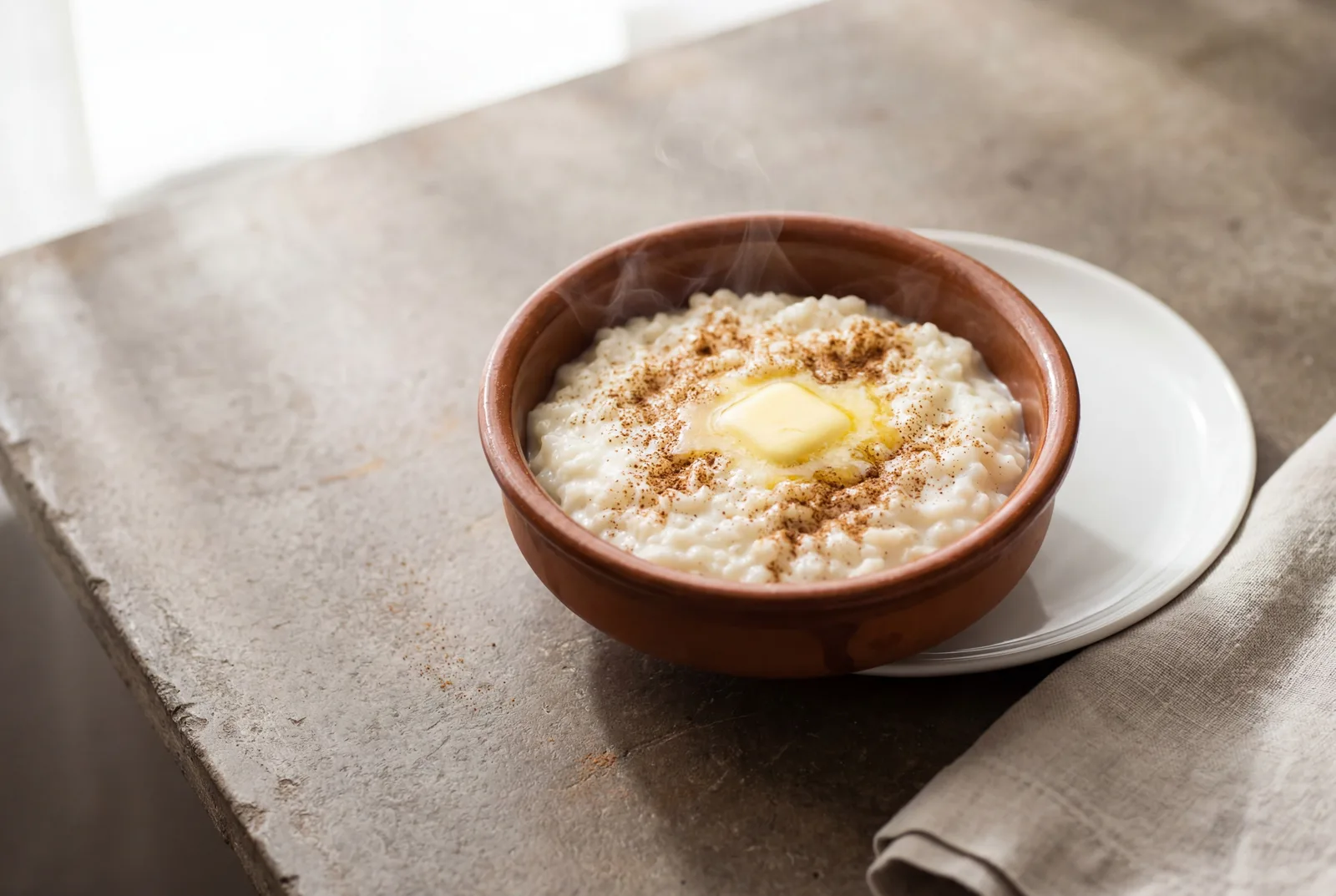 Warm Cinnamon Rice Pudding