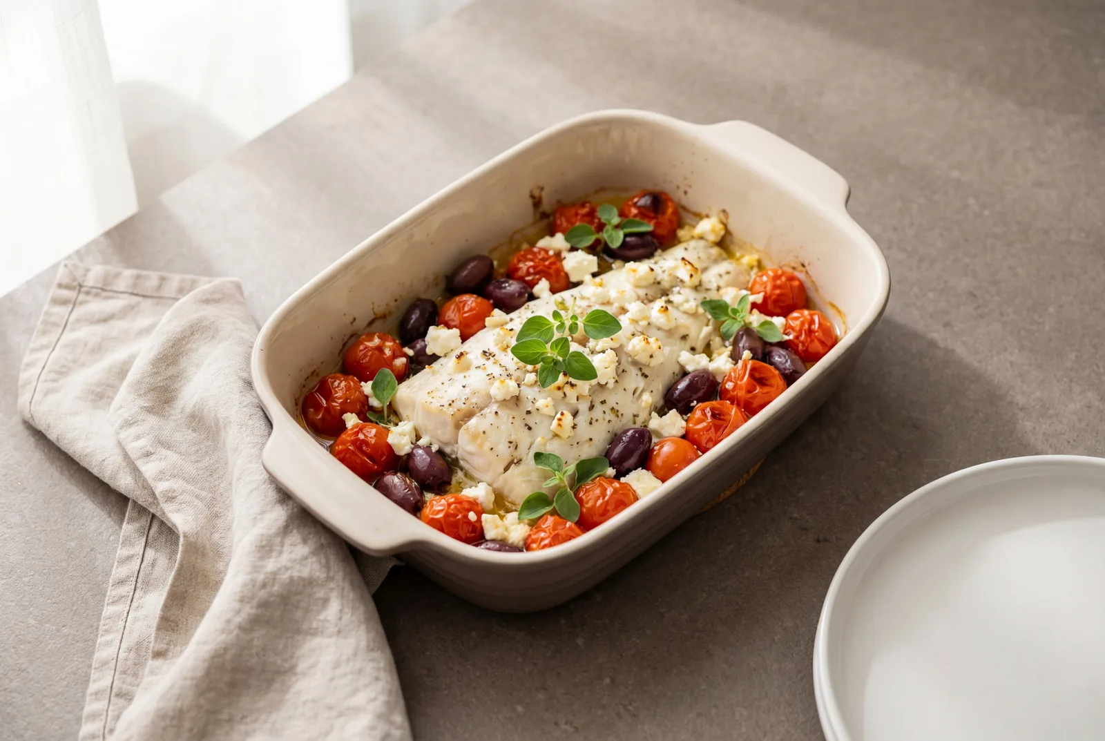 Greek Baked Fish with Lemon