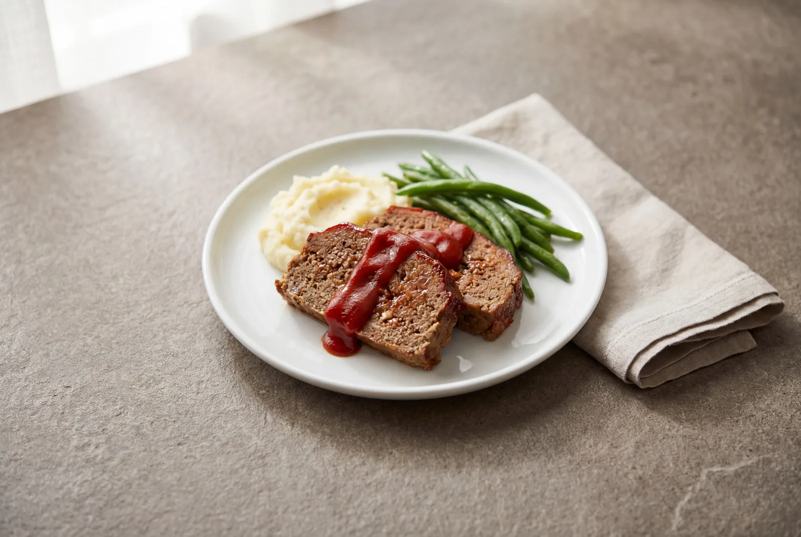 Meatloaf with Mashed Potatoes