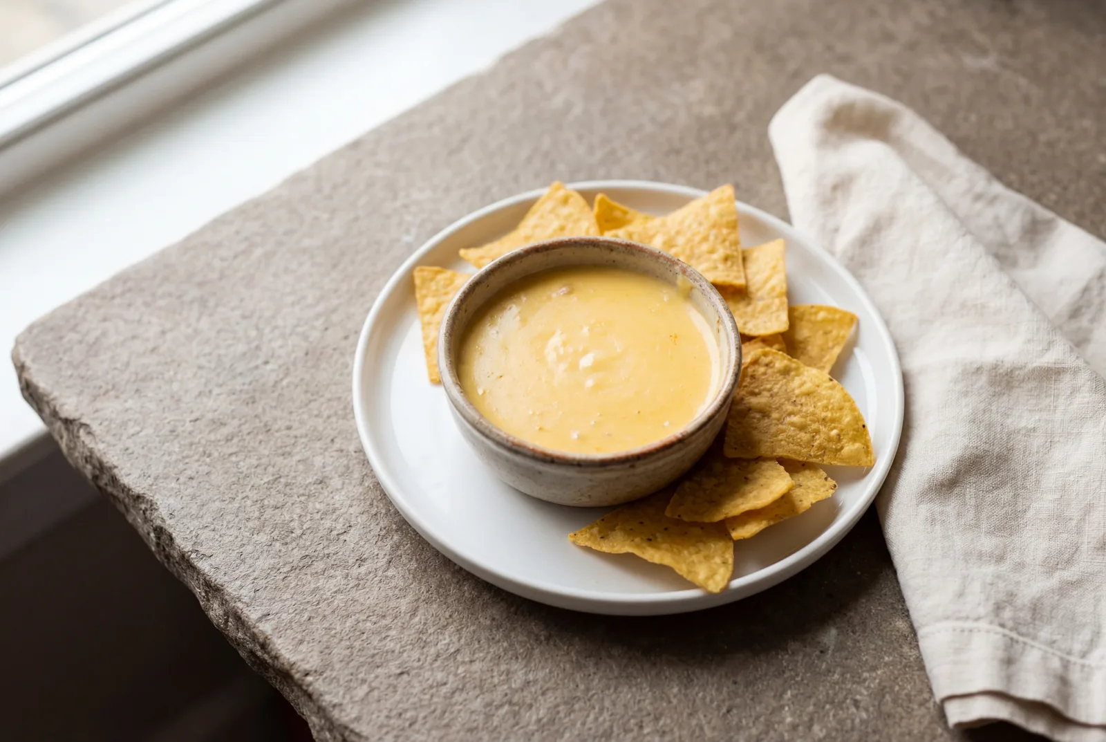 Corn Chips with Queso