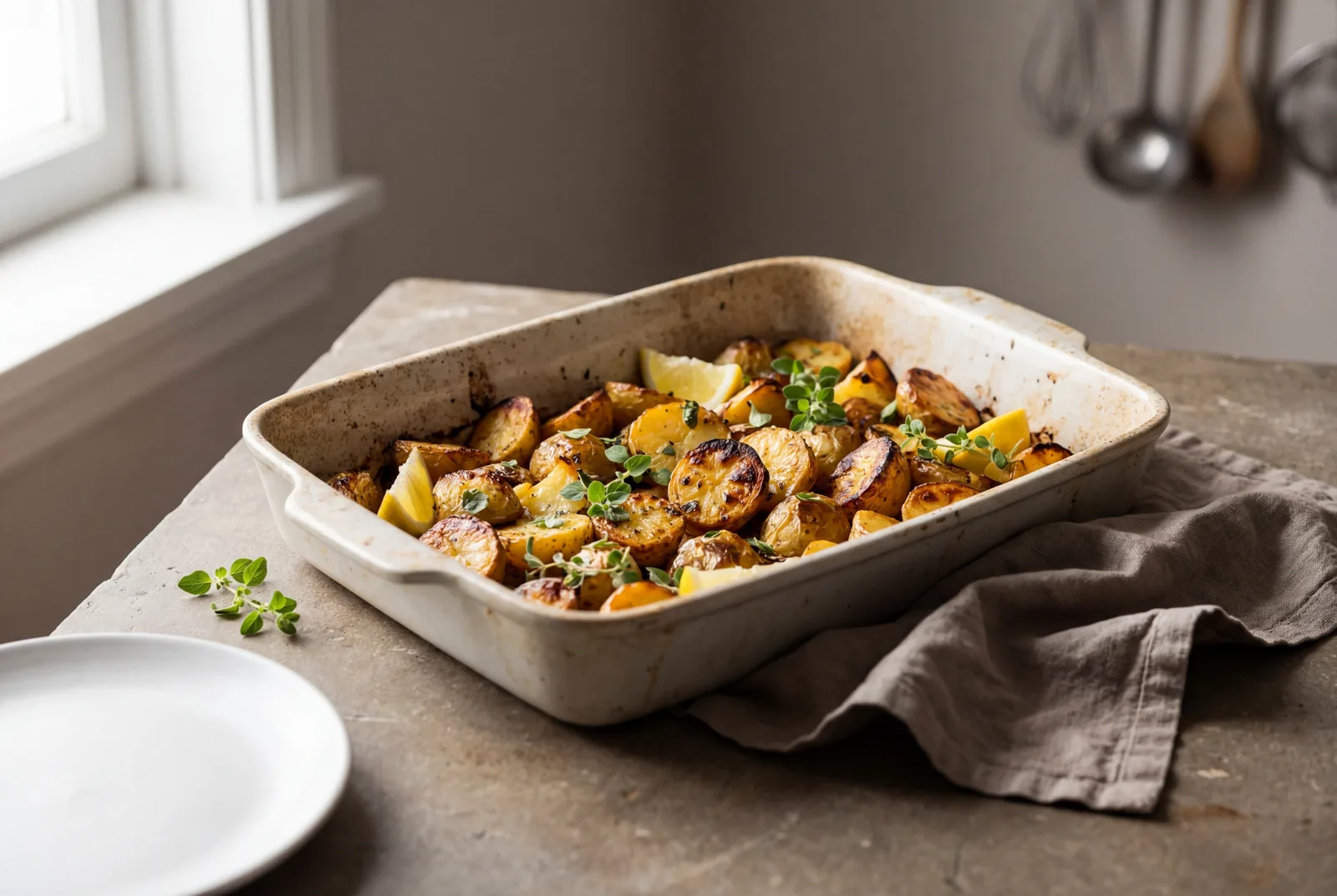 Greek Roasted Lemon Potatoes