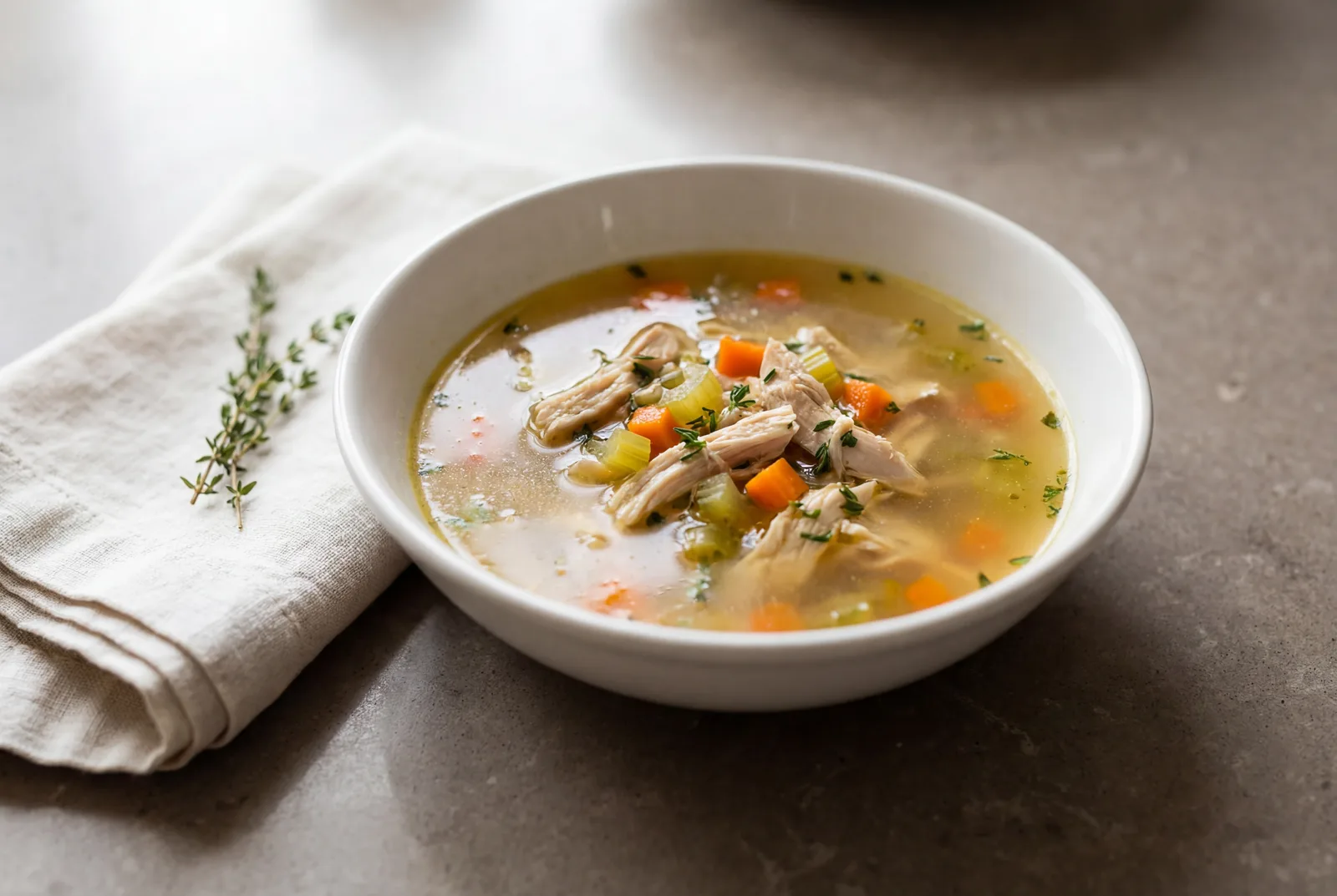 Stricture-Friendly Chicken Soup