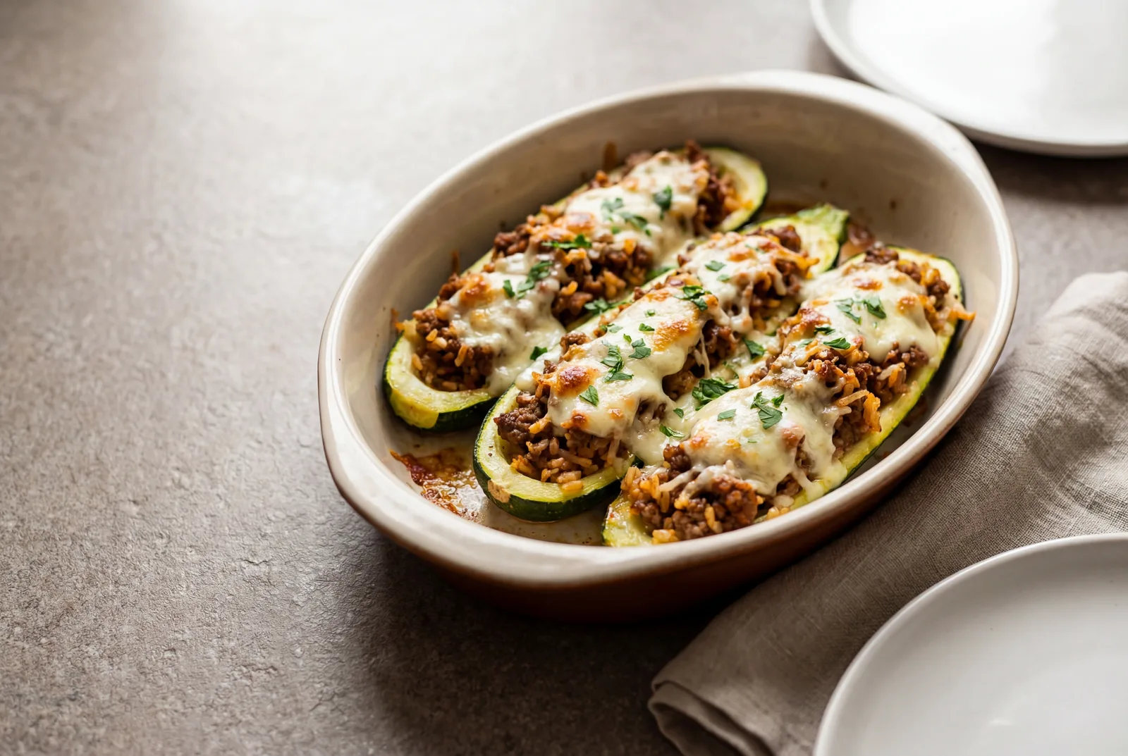 Stuffed Zucchini Boats
